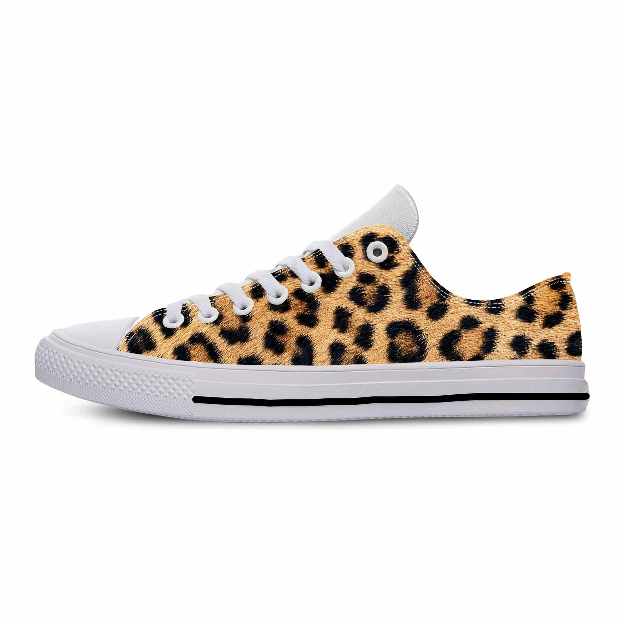 Animal Panther Leopard Print Skin Pattern Fashion Casual Cloth Shoes Low Top Comfortable Breathable 3D Print Men Women Sneakers