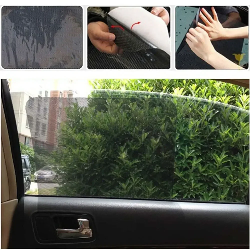 جديد 2 قطعة نافذة السيارة كهرباء الظل ملصق كهرباء ثابتة UV حامي المنزل الزجاج الدفيئة الظل اكسسوارات السيارات