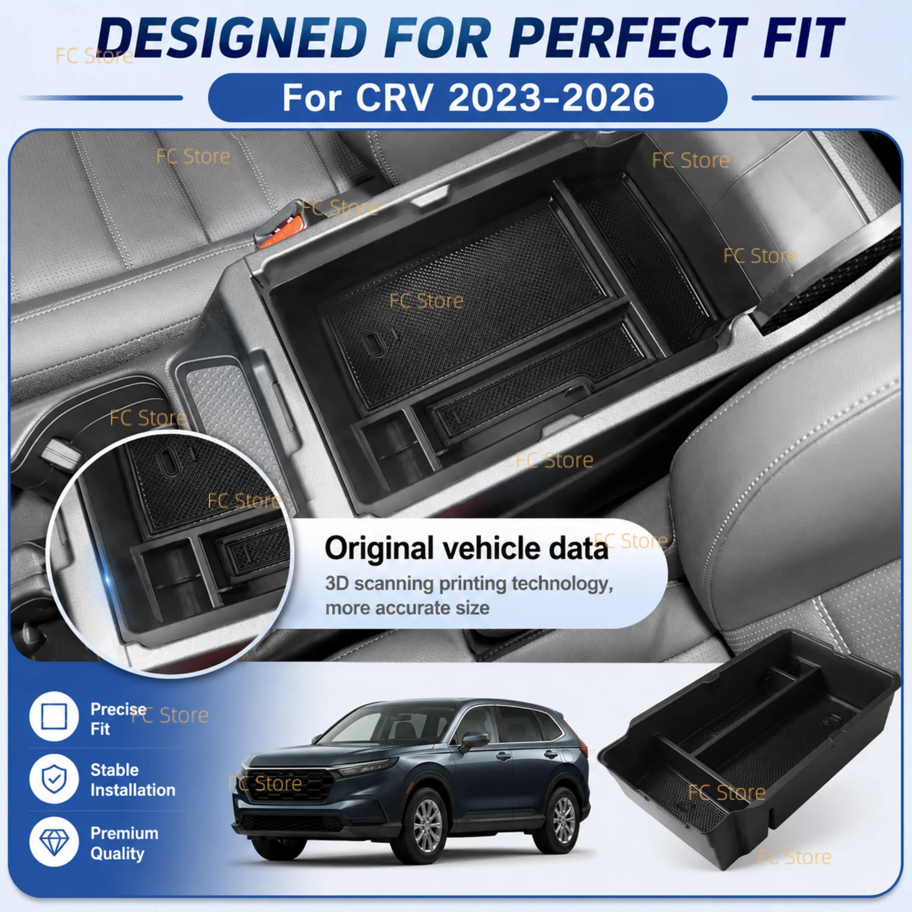 Organizer Konsol Tengah untuk  - Car Accessories Honda Crv ulasan dan harga