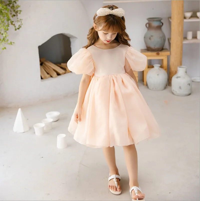 

High-end Girl Princess Dress Spring 2023 New Girl Fluffy Cute Style Dress Is Available in A Variety of Sizes