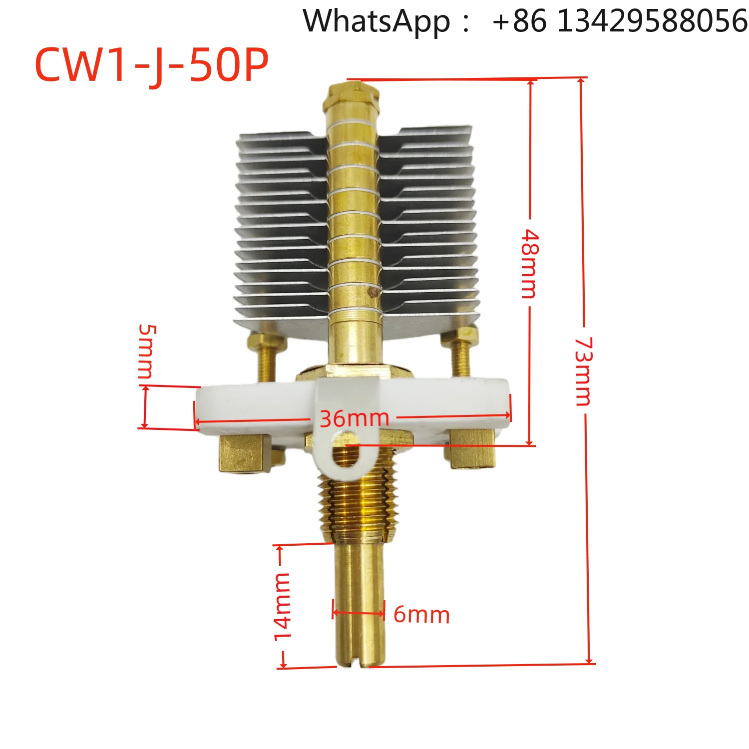 CW1-J50p/G100p High Frequency Precision Ceramic Large Spaced Air Variable Capacitor for Beauty and Medical Devices