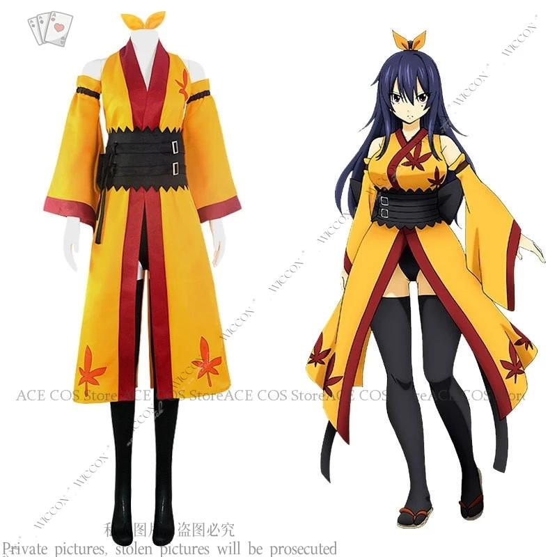 Homura Kougetsu Cosplay Costume Wig EDENS Cos ZERO Woman Wig80CM Kimono Role Play Halloween Party Comic-Con Character Set