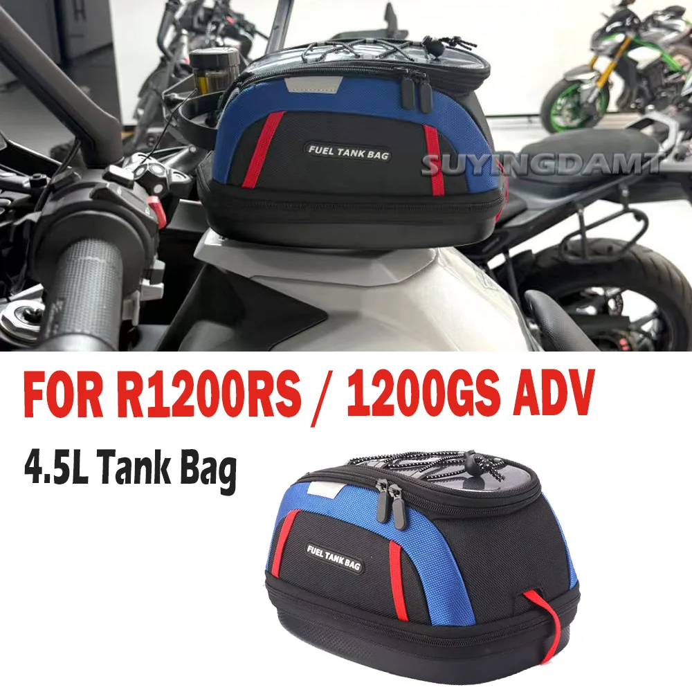 Motorcycle Tank Bag Detachable Fuel Tank Luggage Saddlebag For BMW R1200RS 2015- R1200GS Adventure 2014- Storage Bags