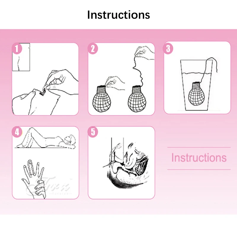 حشا عشبية لؤلؤي يوني للنساء، التخلص من السموم المهبلية، حفائظ العلاج الطبي النظيف