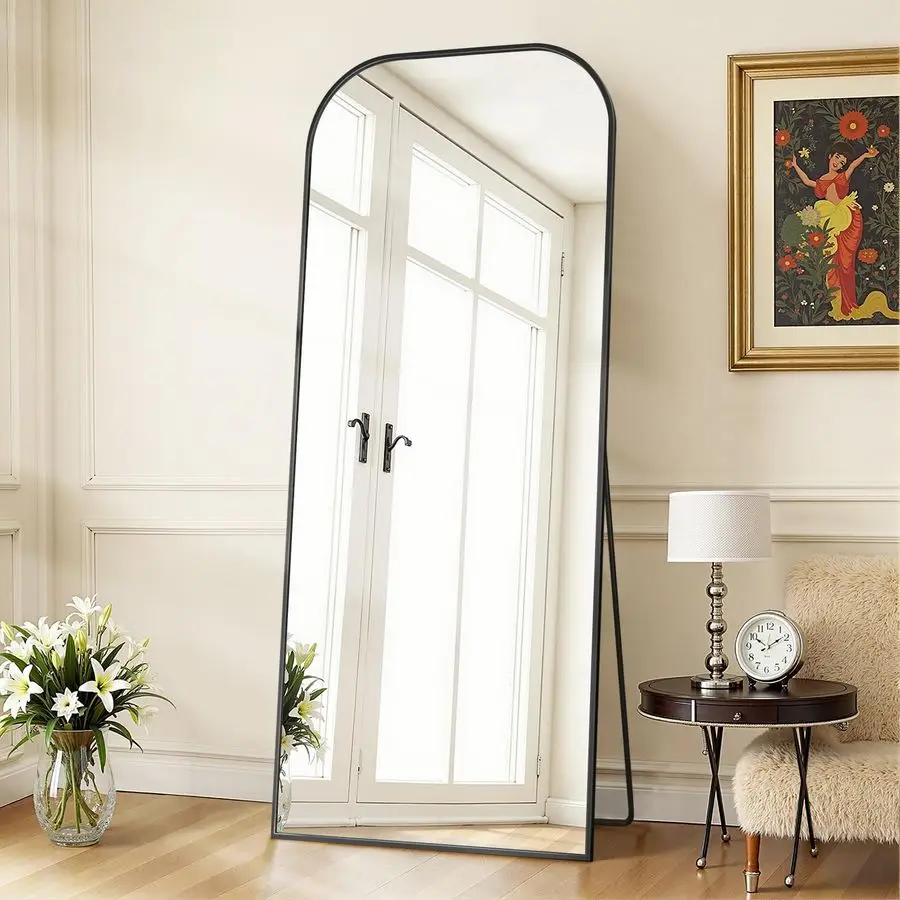 

Зеркало напольное с подставкой 58x21, арочное, большое, для всего тела, настенное, пристенное, для дома