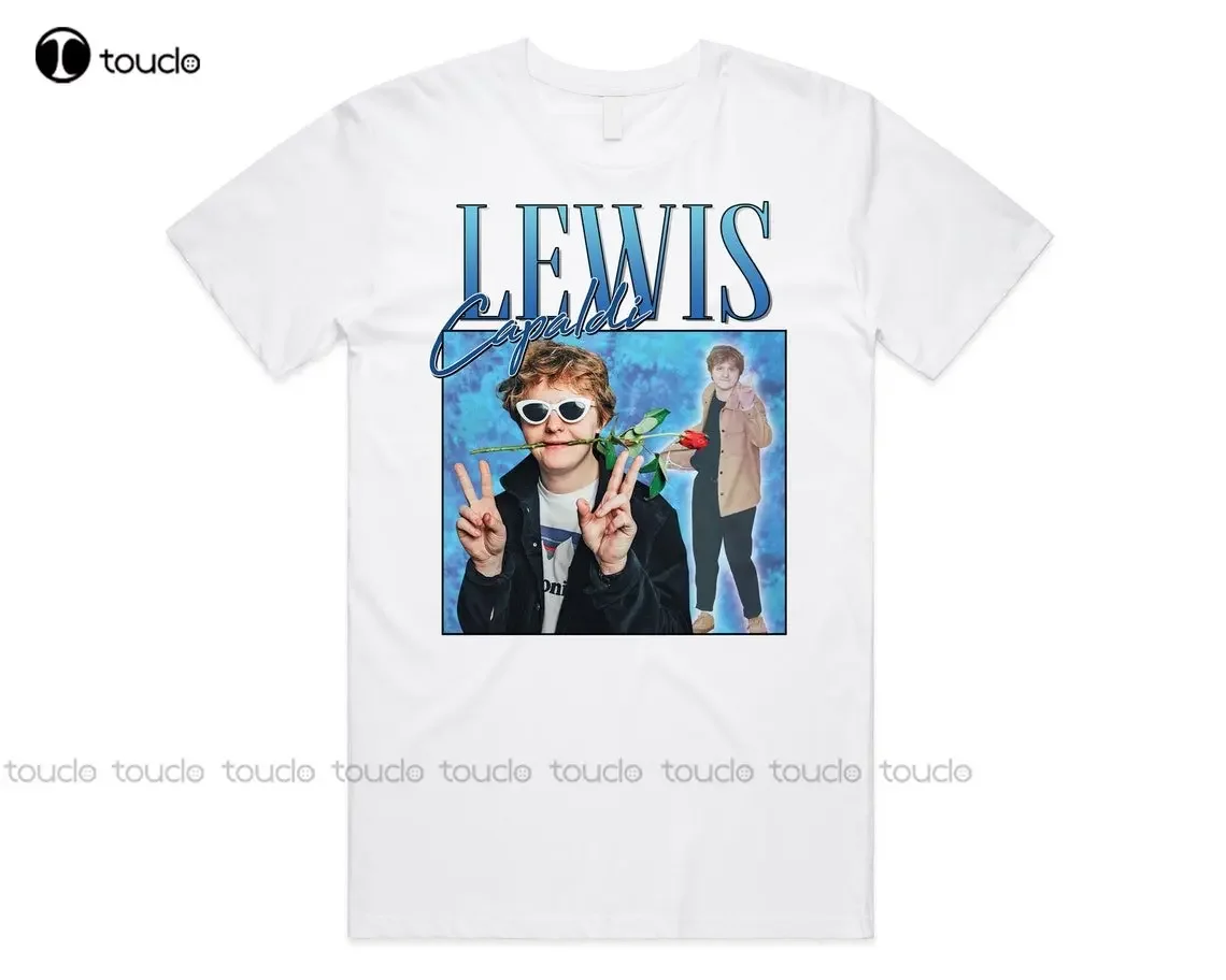 Lewis Capaldi T-Shirt Tee Top Meme Scottish Icon Retro 90'S Vintage Funny Funny Art Streetwear Cartoon Tee Custom Gift