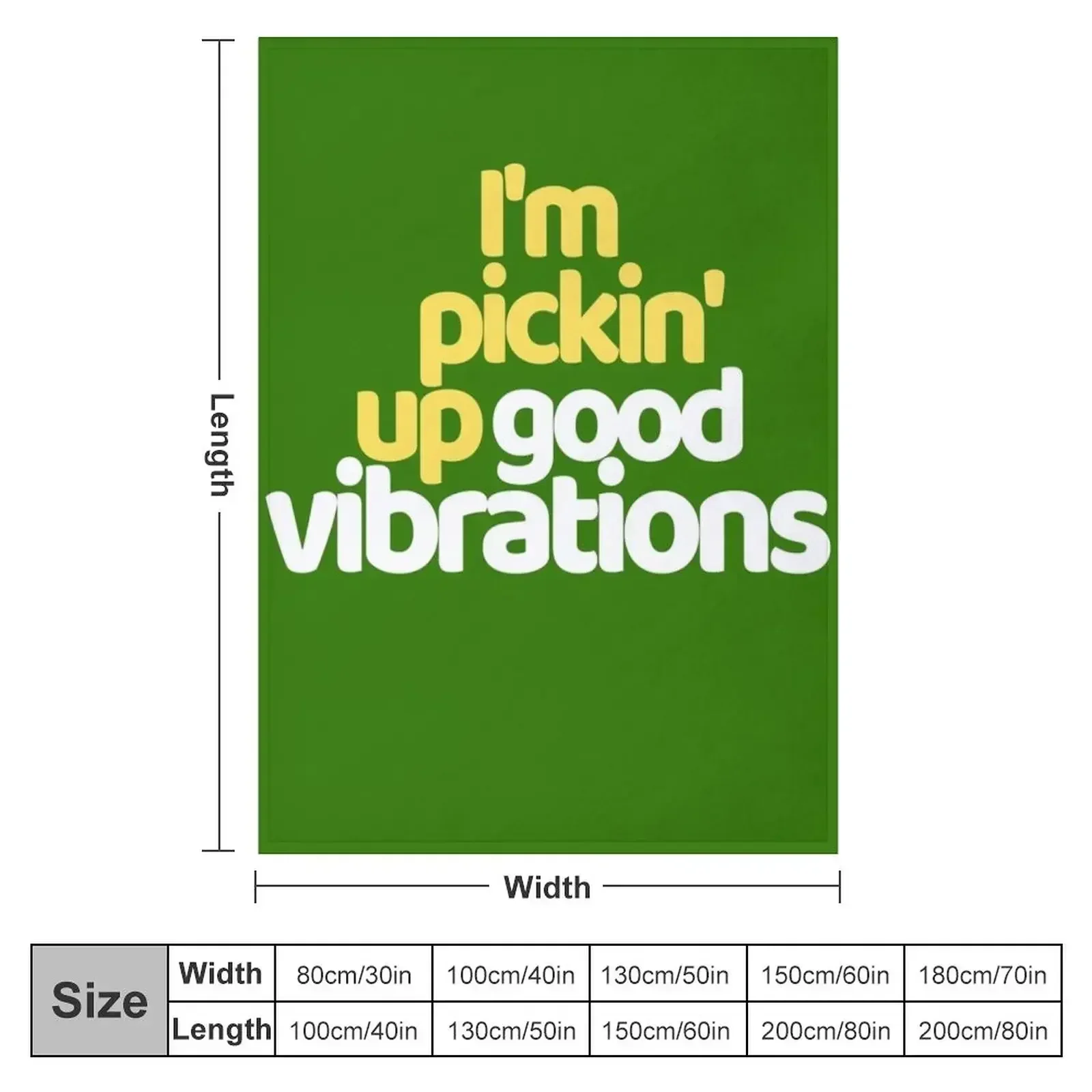 The Beach Boys - Good Vibrations Throw Blanket couch cozy soft plush fuzzy picnic outdoor blanket