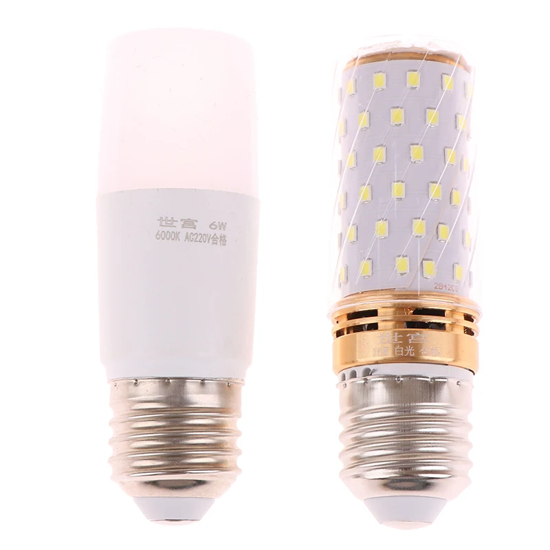 Bombilla LED regulable E27/E14, CA 220V, lámpara de araña, reemplazo de lámparas halógenas, ahorro de energía, lámpara de iluminación blanca fría/cálida