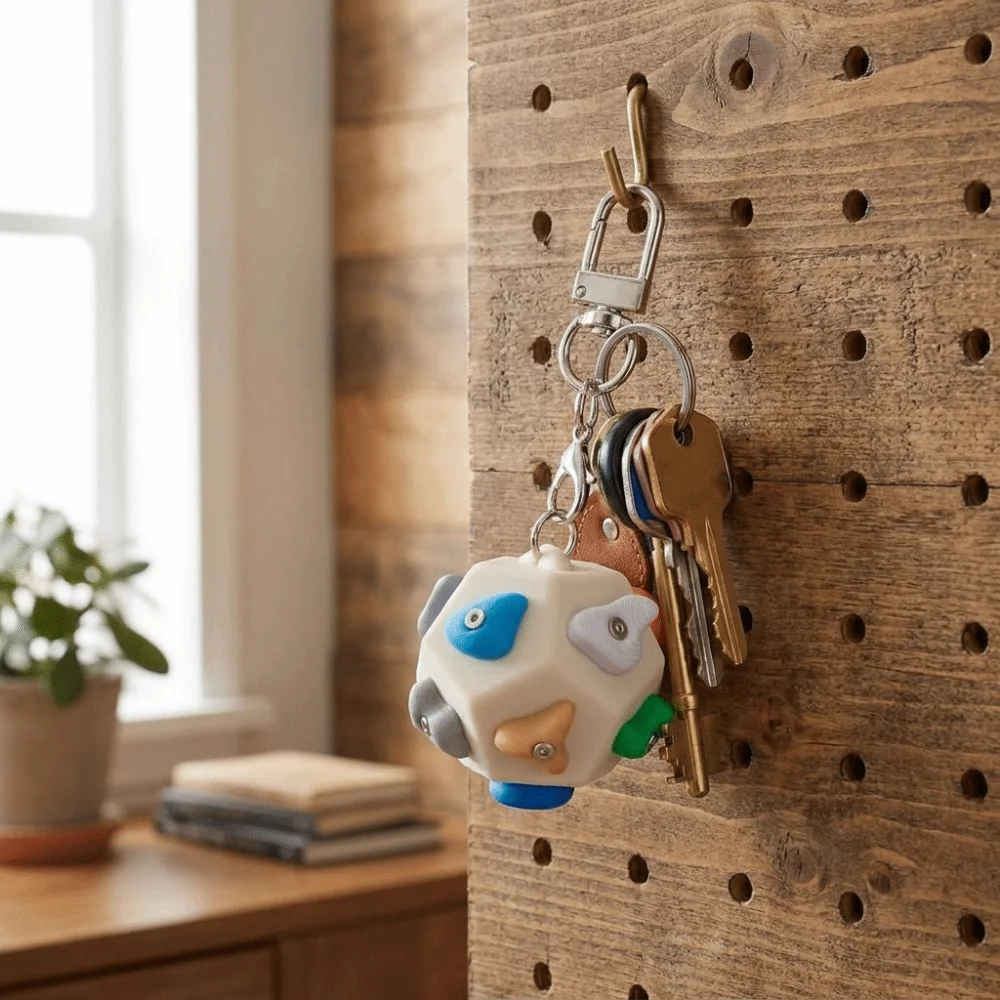 Handmade Rock Climbing Keychain Lightweight Portable Resin Climbing Pendant Delicate Resin Sturdy Key Ring Mini Climbing Block
