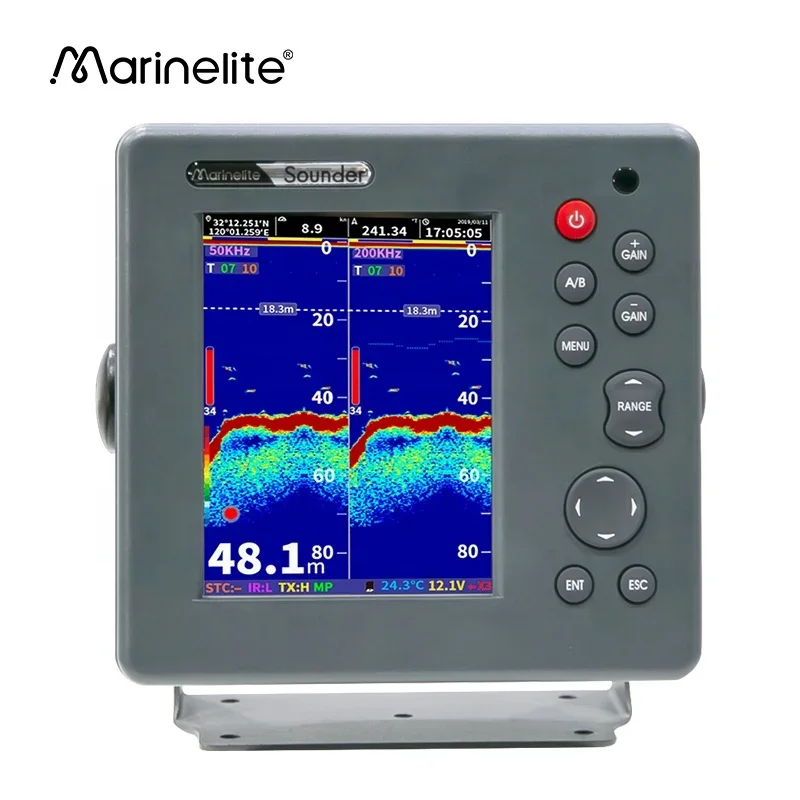 6 Inch Color LCD Fishing Sonar Fish Finder For Commercial Fishing