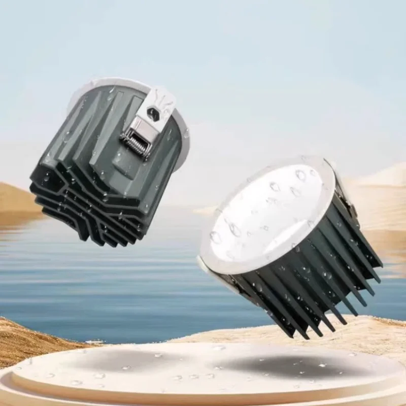 

Embedded Anti-glare COB Downlights LED Spotlight 12W 18W 30W IP65 waterproof downlight Suitable for bathroom, kitchen, balcony
