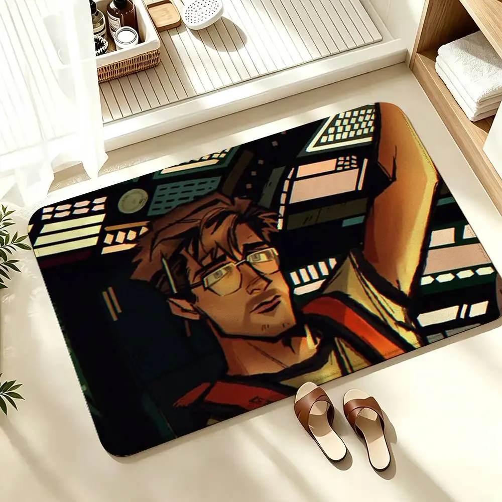 COOL R-Ryland G-grace Laser  Soft Absorbent Decorative Floor Mat for Bathroom Entryway Living Room