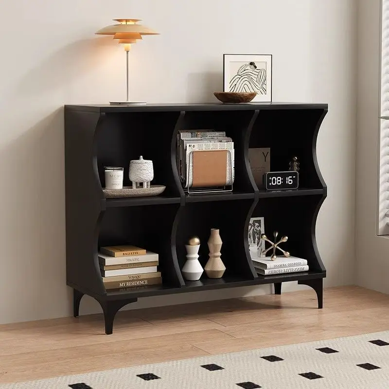 

Simple and modern creative lattice cabinet, bookcase storage cabinet, living roomt, storage, dining side