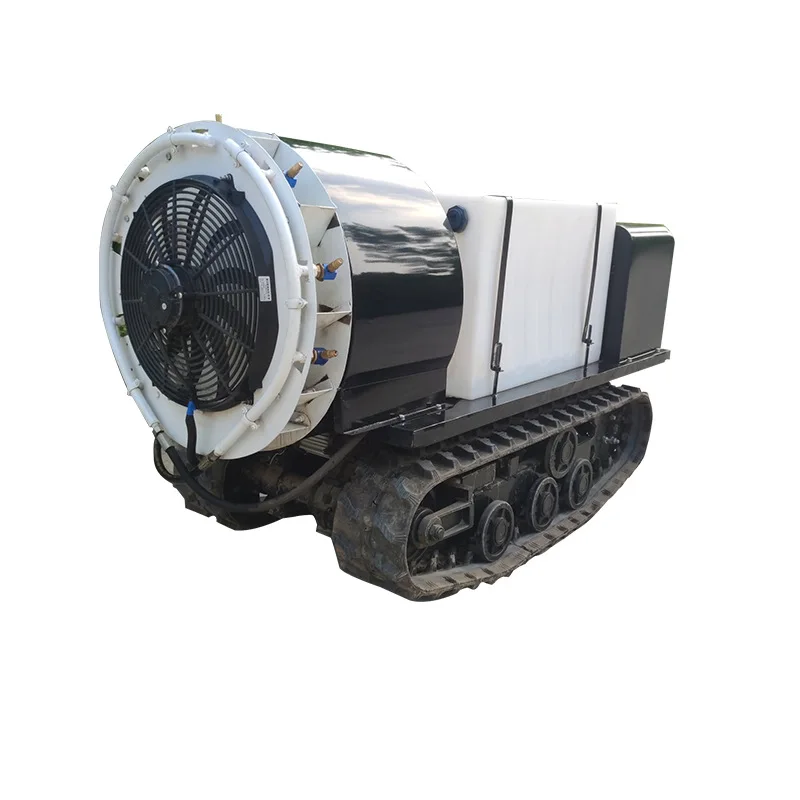 

High-pressure atomizing crawler self-propelled remote control drug dispenser, orchard high-horsepower drug dispenser