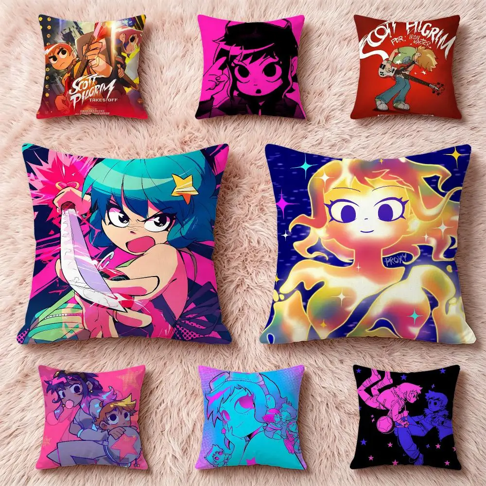 Scott Pilgrim vs. the World Cushion Cover Pillow Short Plush Pillow Cute Simple Style For Living Room Bedroom Birthday Gift