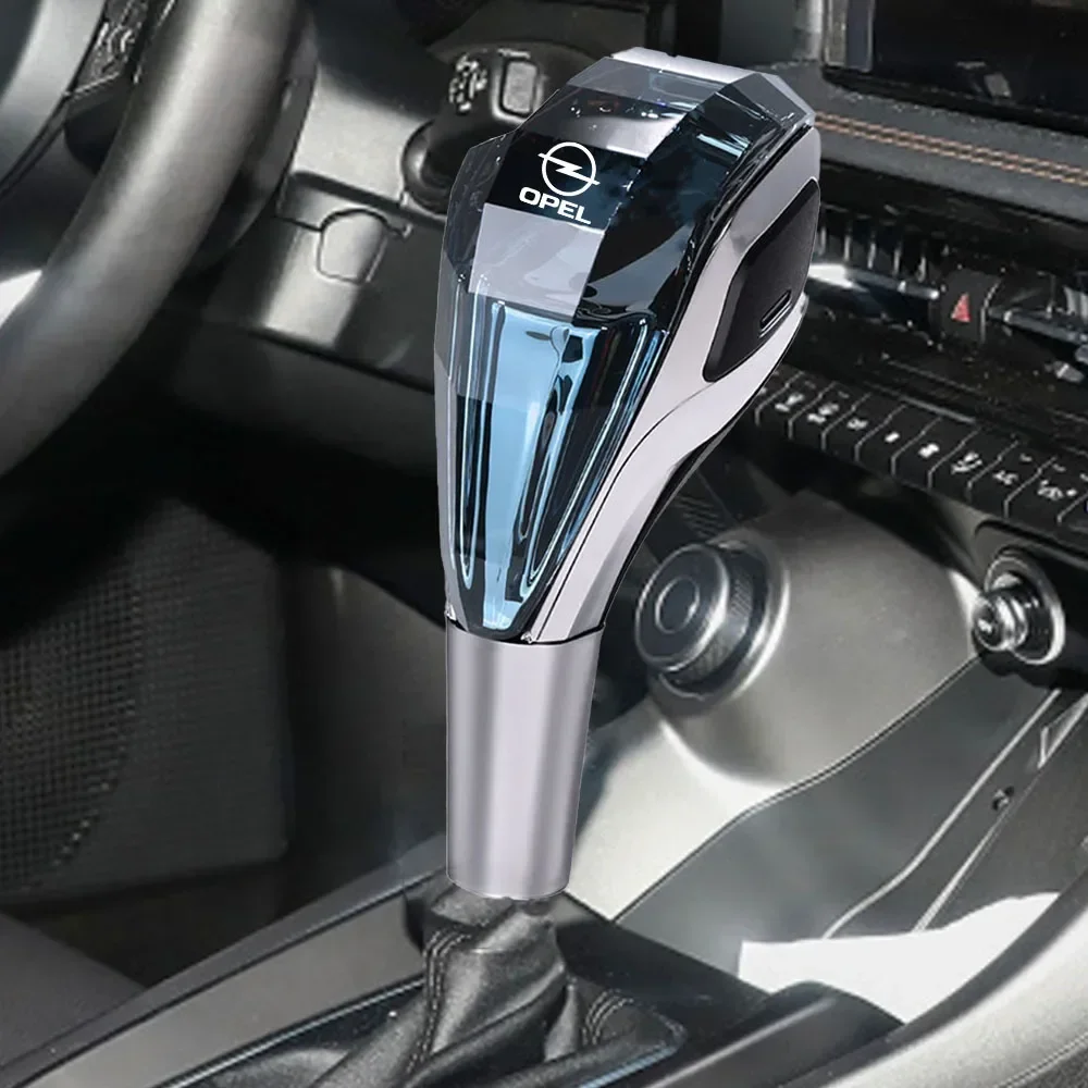 New Car Universal Crystal Handle Gear Shift Knob Gear Head with LED For Opel OPC line OPC Opel Signum Speedster GSI GT GTC