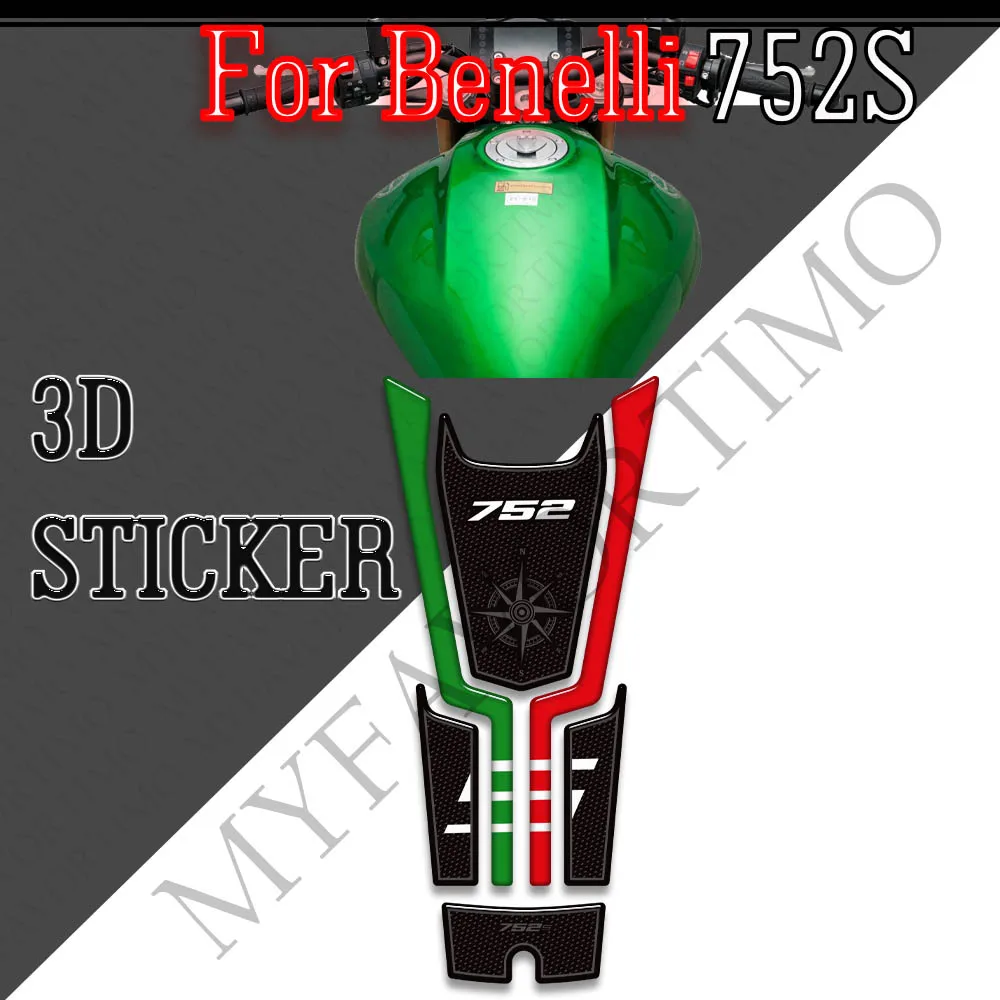 For Benelli TRK752S 752 S Motorcycle 3D Sticker Fuel Oil Side Tank Pad Protector Decals Kit  2018 2019 2020 - 2023 2024