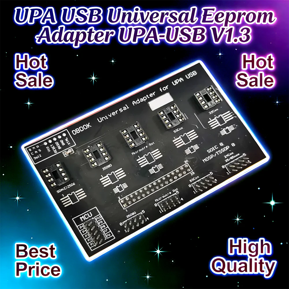 UUPA S Adapter for UUSP / UUSP-S UPA USB ECU Programmer UUPA-S V3.0 2019 Support SOIC8 MOSP TSSOP8 35080 93CXX 24CXX 95xxx Chip