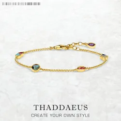 Bracelet Journey to Paradise New Link Chain 925 Sterling Silver Bohemia Happiness Jewelry Creative Playful Gift For Women