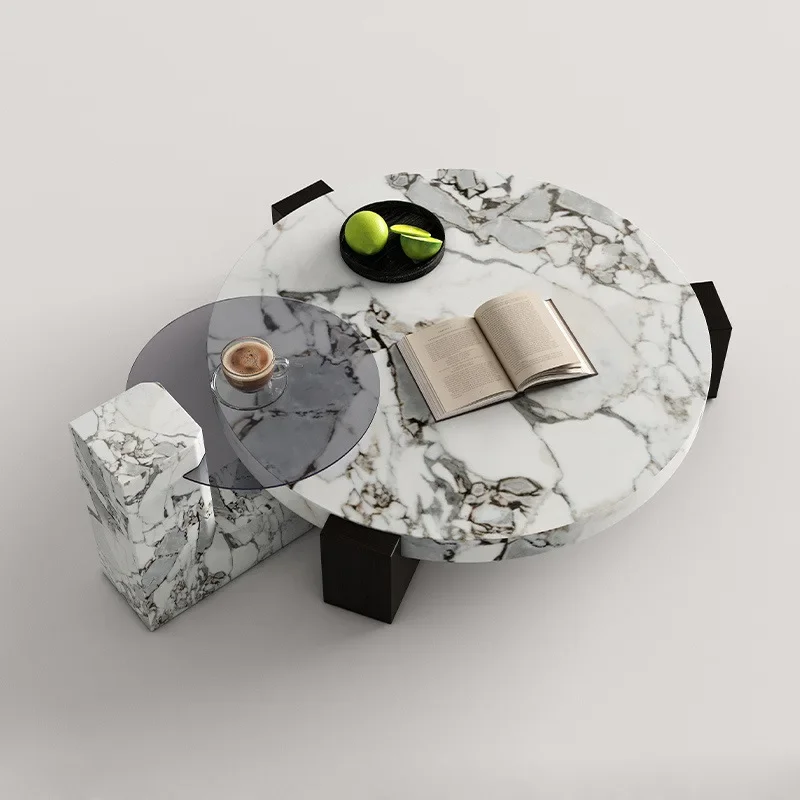 m Bedside Living Room Side Table Mobile Center Accent Luxury Dining Tables Round Nordic Furniture