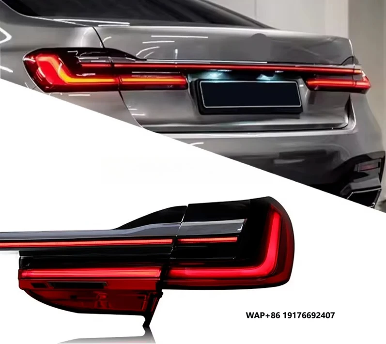 

Upgrade LED Tail Lamp Back Lamp Tail Light Assembly forBMW 7 Series G11 G12 730 740 750 760 2016-2021 Through Rear Light
