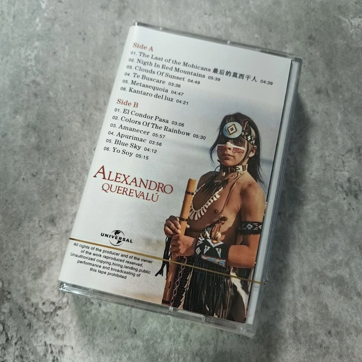 Alexandro Querevalu Wind Music Tape The Last of the Mohicans Album Cassettes Cosplay Walkman Car Soundtracks Box Collection Gift