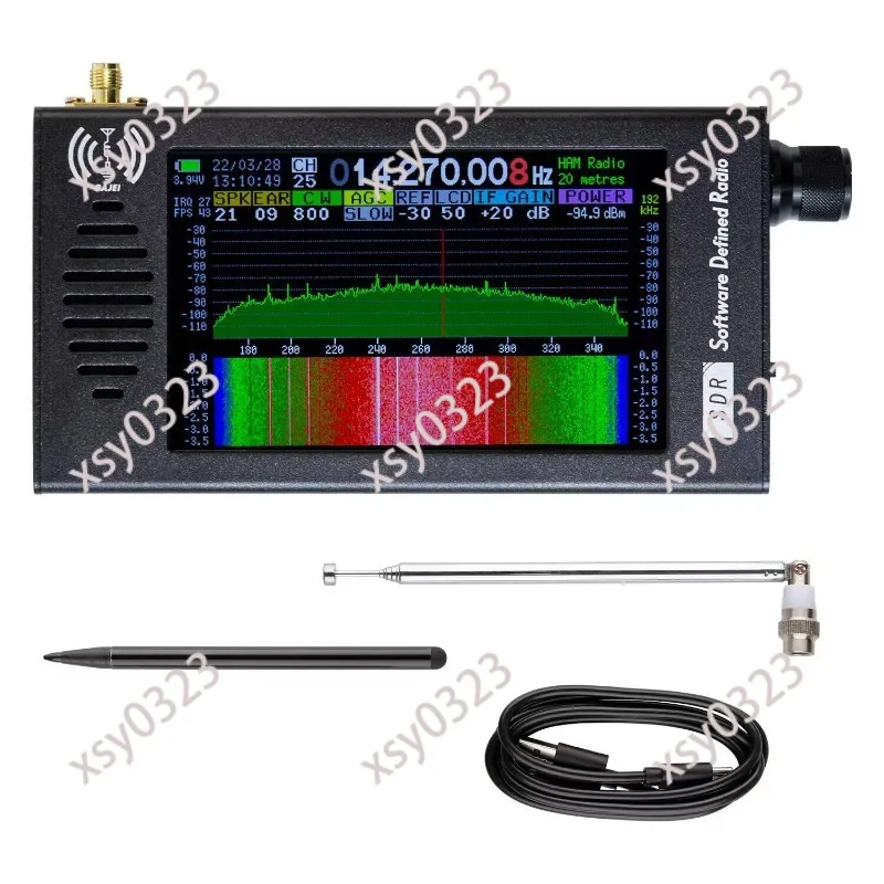 

Portable 4.3 Inch SDR Radio Receiver 100KHz-149MHz Full Band FM AM SSB CW Shortwave HAM Receiver