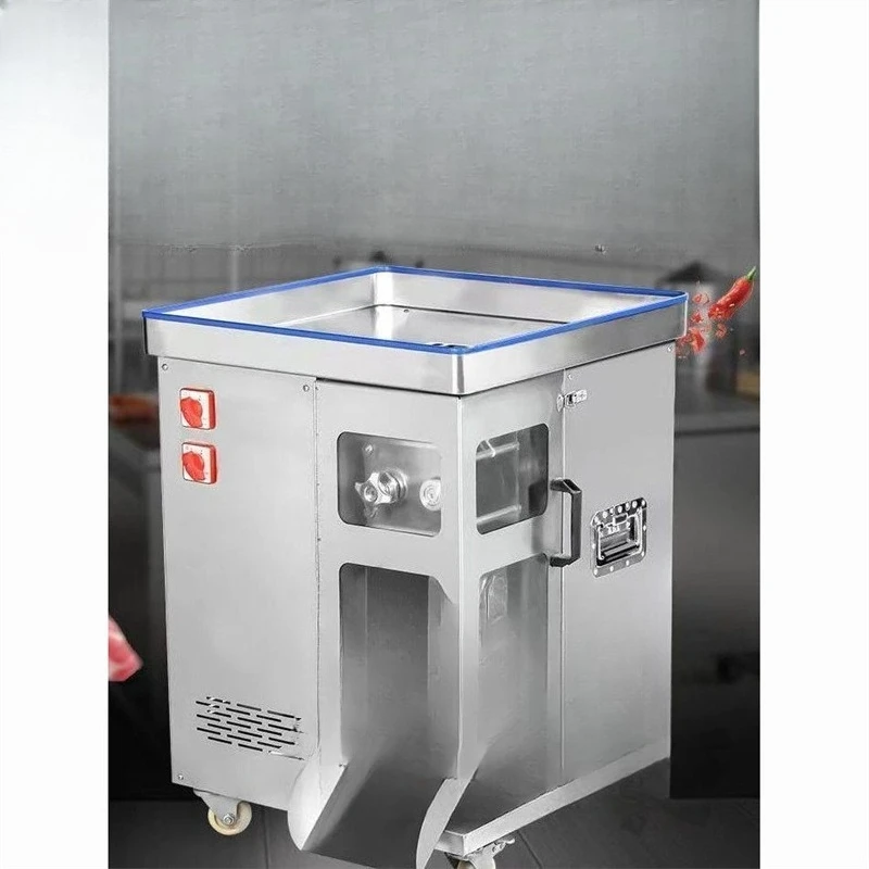 

Meat cutter Commercial double electric vertical high power stainless steel slicing shredding dicing ground meat multi-function