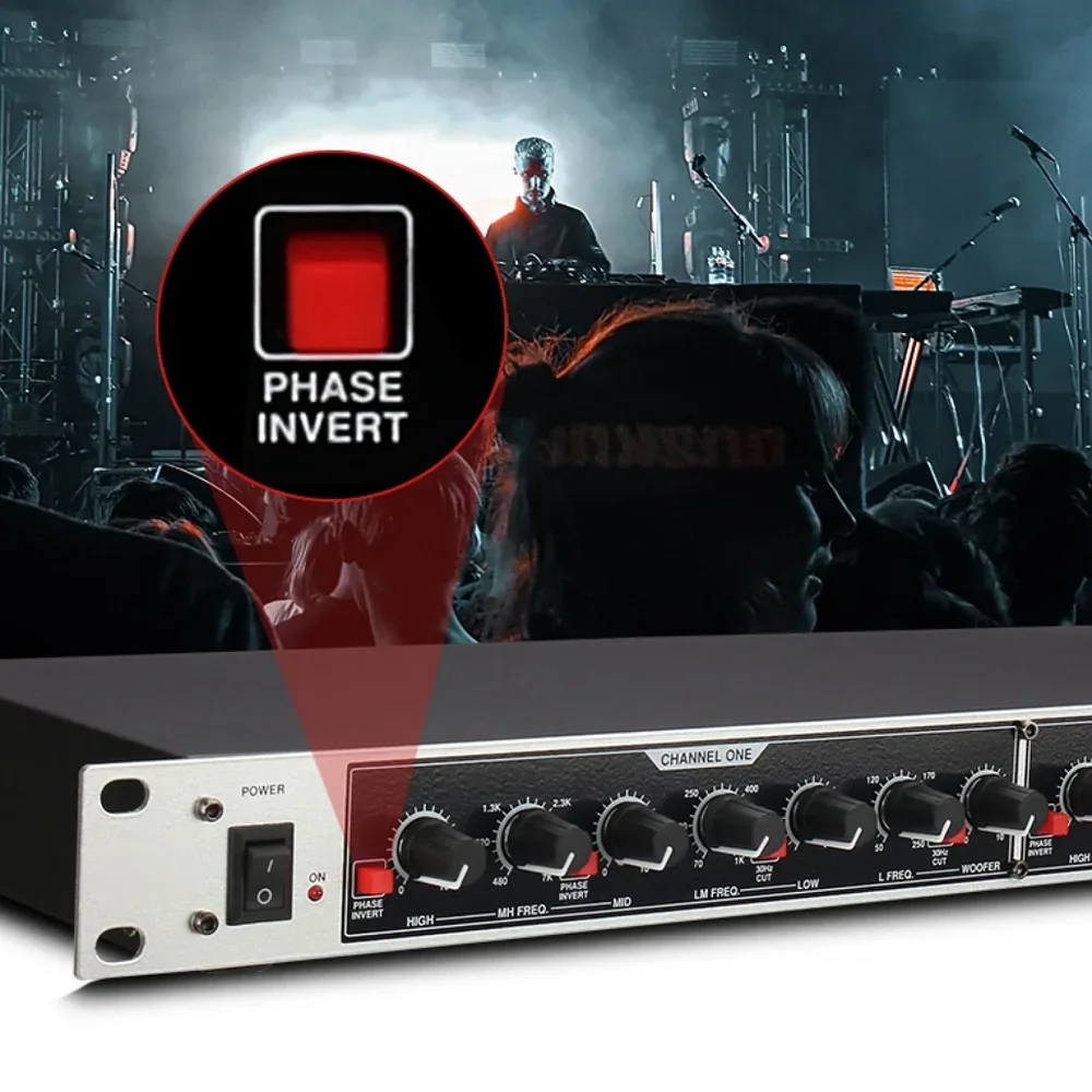 dbx 224xl dbx224 Crossover elettronico professionale a 4 vie bianco Audio per performance da palco per bassi ultra bassi