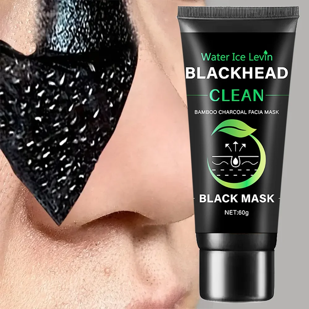 Bamboo Charcoal Fiber Mask Blackhead Removal Deep Mask Deep Cleansing Cleansing Exfoliating Mask Treatment Black Mask