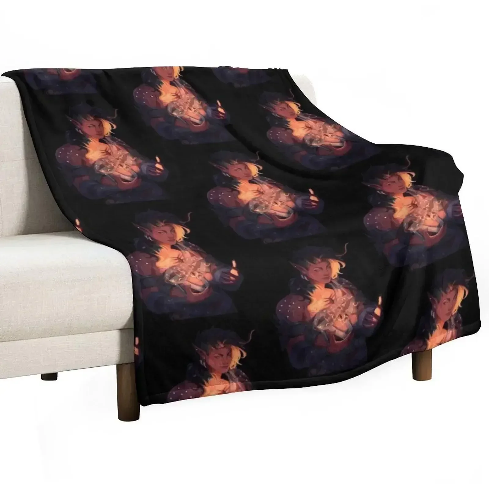 

Karlach Gentle Throw Blanket Soft Comfort Blanket for Reading Watching TV