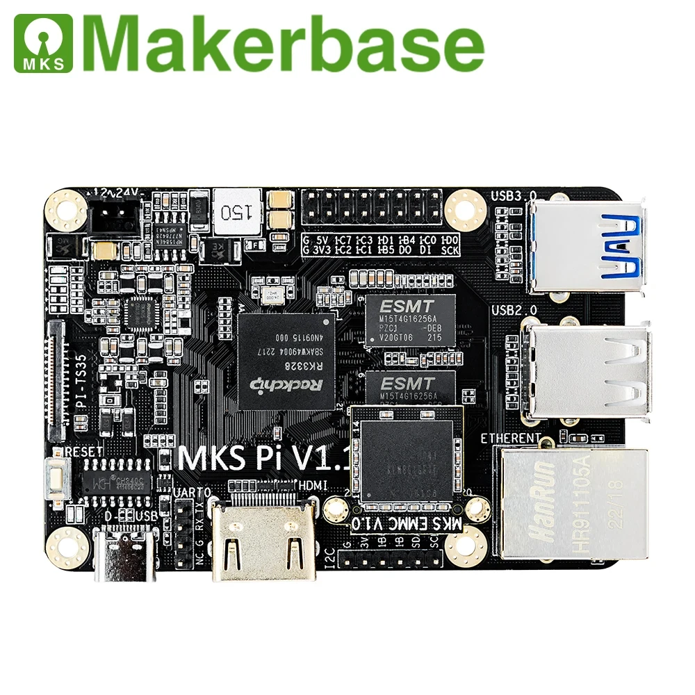 Imagem -05 - Makerbase-mks pi Placa Quad-core 64bits Soc Onboard Klipper 3.5 Tela Sensível ao Toque para Voron vs Raspberry pi Placa Raspi