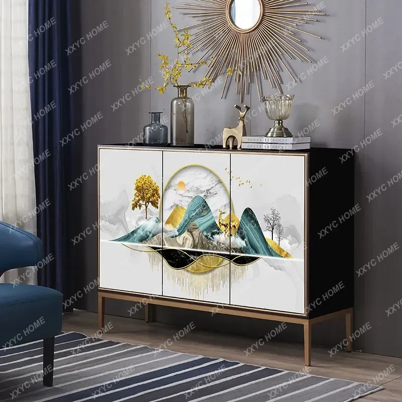 

LLight luxury entrance cabinet, simple modern painted shoe cabinet, living room locker