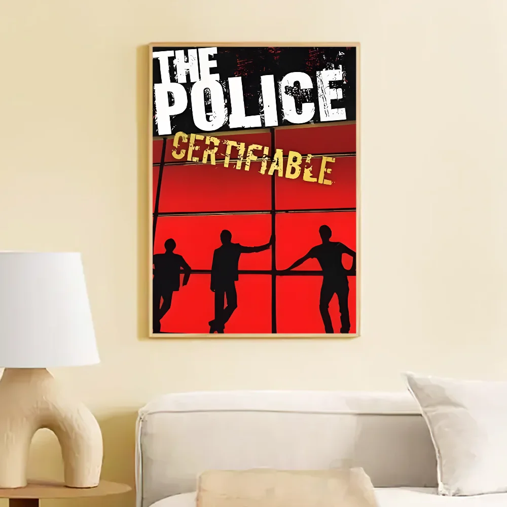 Rock Band The Police Classic Vintage Posters Whitepaper Prints Posters Artwork Kawaii Room Decor