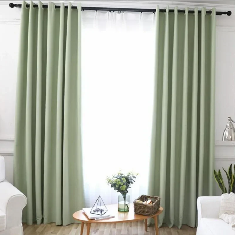 Blackout Curtains for the Bedroom Solid Colors Curtains for the Living Room Window Gray Gold Curtains Blinds Customized