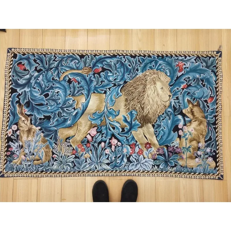 82x140cm home restaurant special art decor wall decoration lion king tapestry Abstract jacquard hangings tapestry art  tapestry