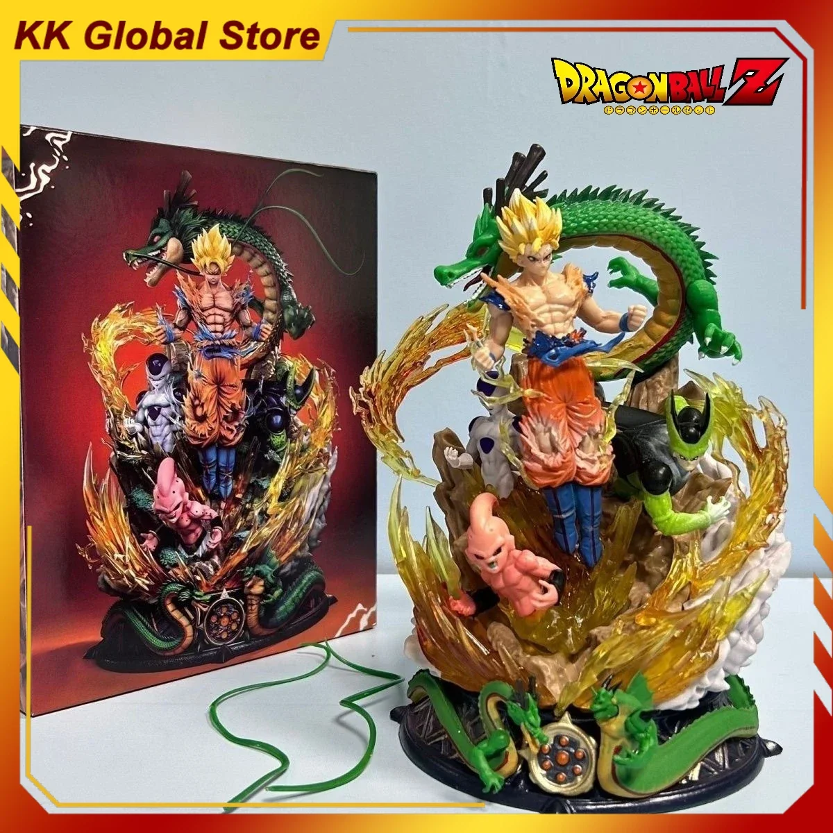 

19cm New Dragon Ball Son Goku Anime Figure Peripheral PVC Model Statue Desktop Decoration Ornaments Kids Birthday Gifts Toys
