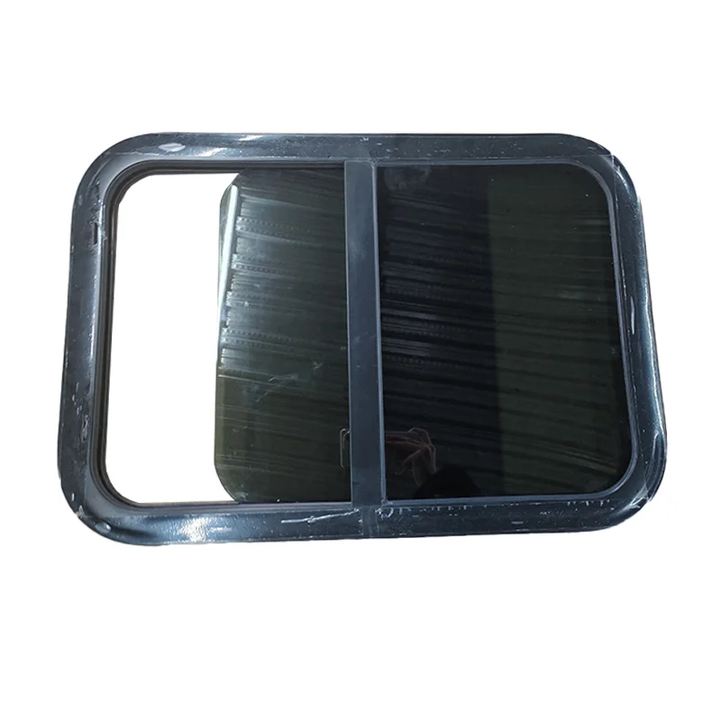 700x400mm MayGood Horizontal Sliding Radius Corner Window Flat Tempered Glass Variety RV Caravan Wholesale Durable