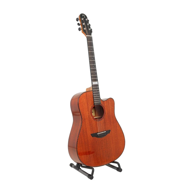 Supporto per supporto per chitarra supporto pieghevole universale supporto per chitarra portatile pieghevole supporto per strumento con corde per basso per chitarra, argento