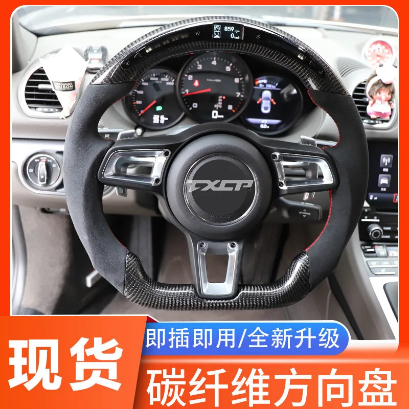 

For Porsche 991.2 971 959 718 macan 9Y0LED Carbon Fiber Sport Steering Wheel