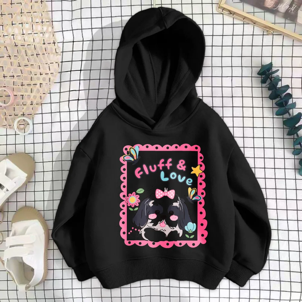 Children's hoodies and thin-style capes for spring/autumn seasons; fashionable undergarments and loose-fitting tops for girls.