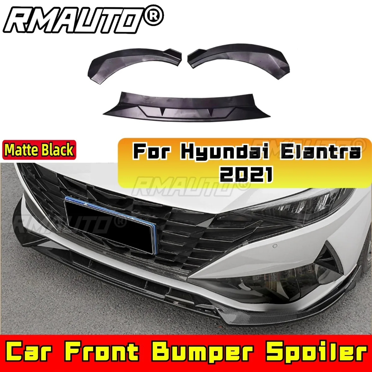 

For BMW Car Front Bumper Spoiler Bumper Cover Bumper Guard Front Lip Body Kit for BMW I4 G26 2021-2024 Car Accessories