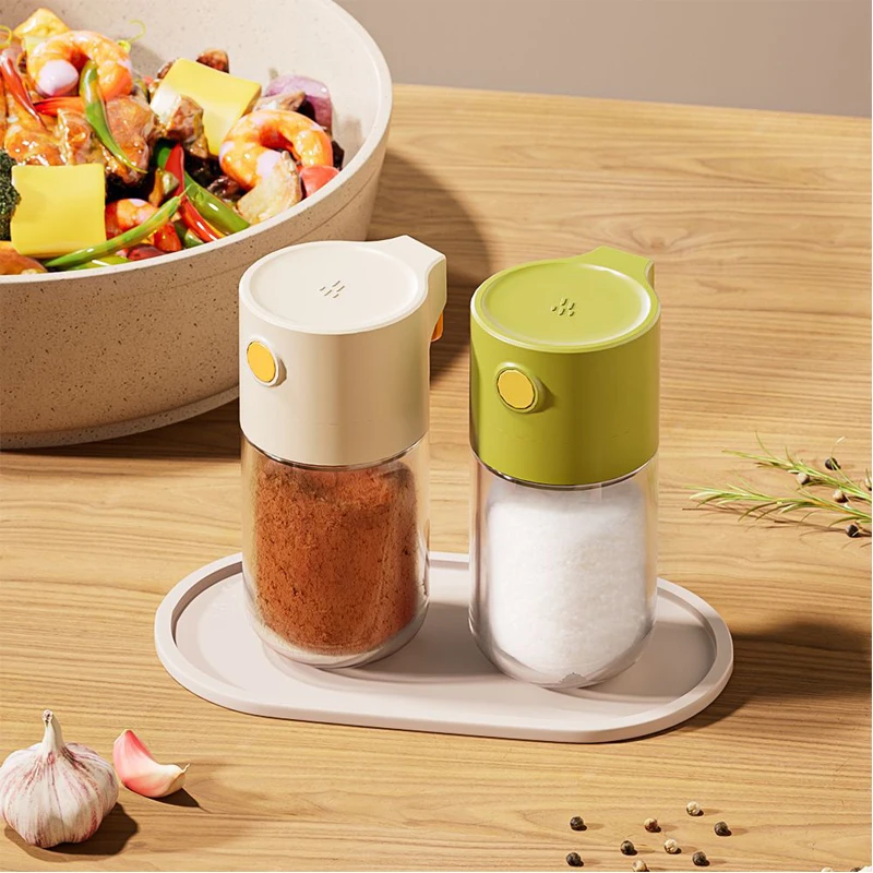 Home Kitchen Pepper Spice Seasoning Bottle Control Seasoning Bottle Salt Jar Barbecue Sealed Seasoning Bottle