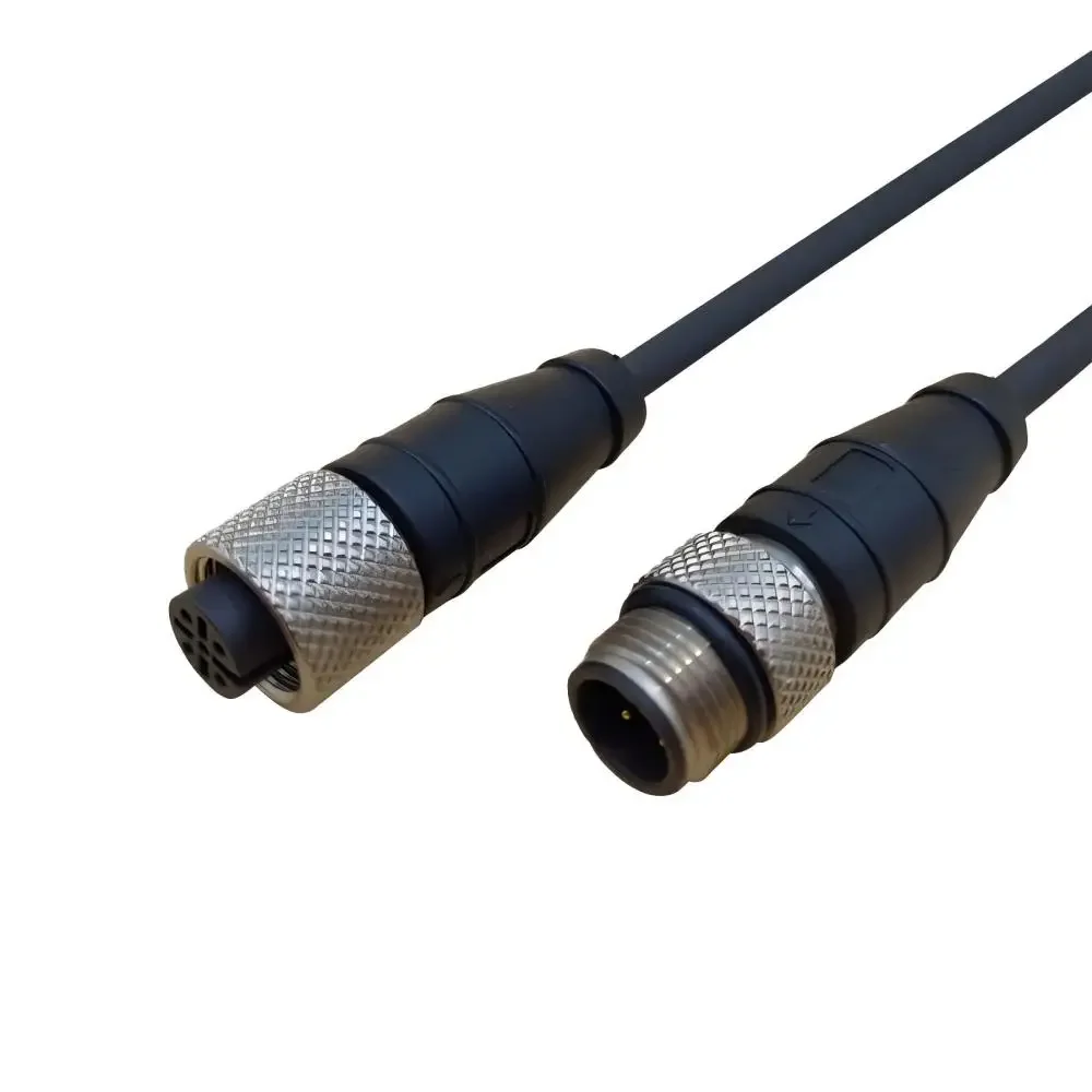 M12 5Pin A Code Male-Female Cable Molded