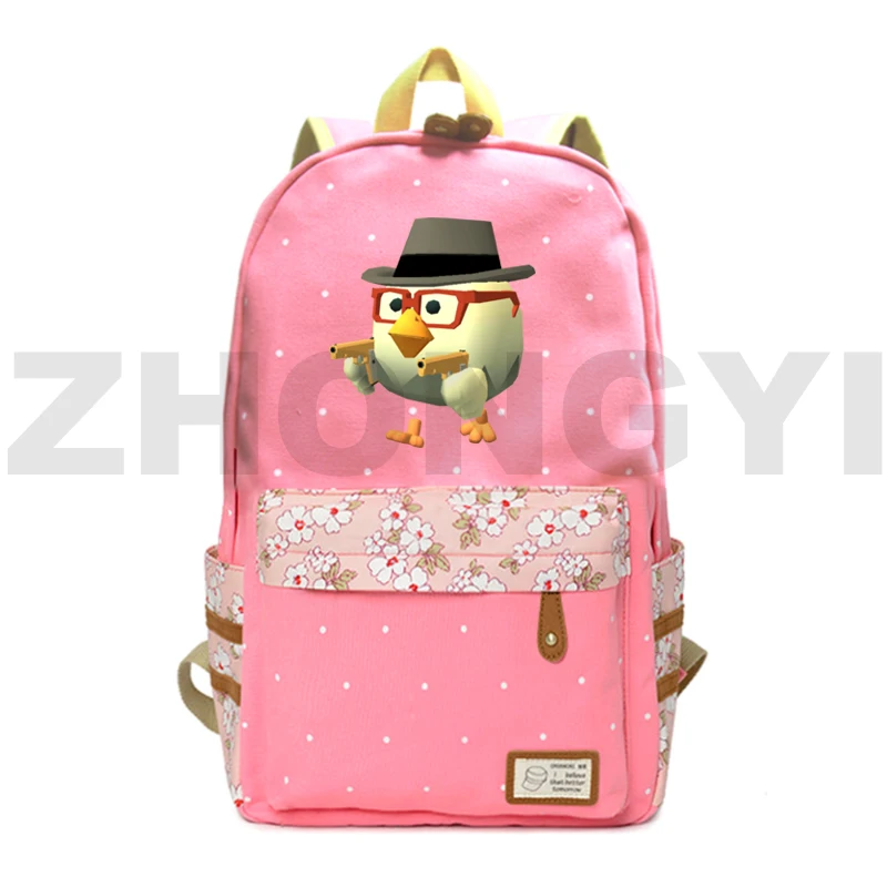 Trendy Chicken Gun Kawaii Backpacks Merch School Bags for Primary Students Top Quality Business Laptop Notebook Urban Knapsack