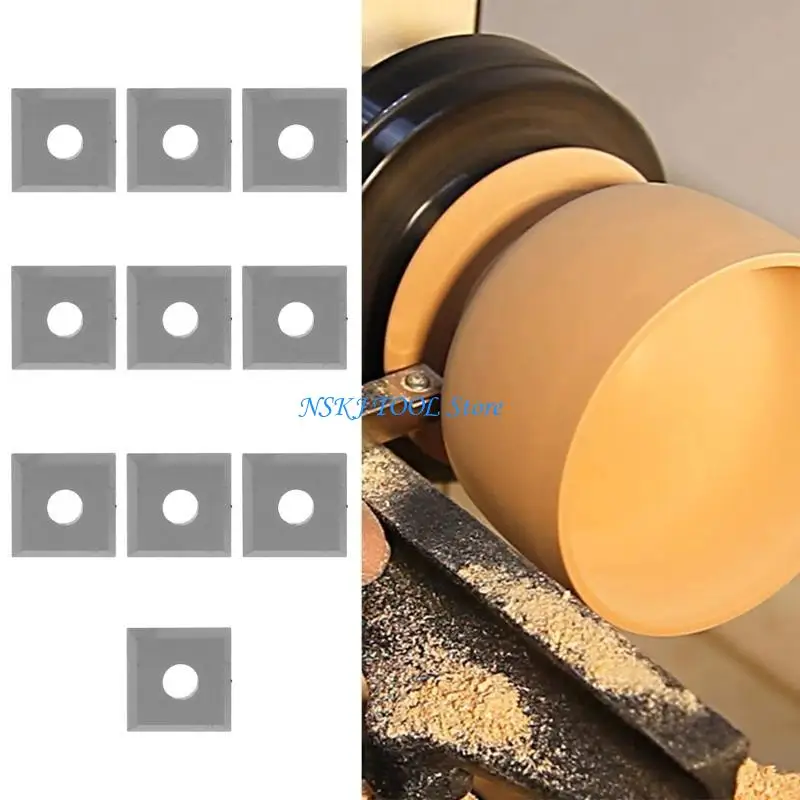 

L8RC Square Inserts Cutters Blade for DIY Lathe Turning Finisher Stable Performance Insert Cutters