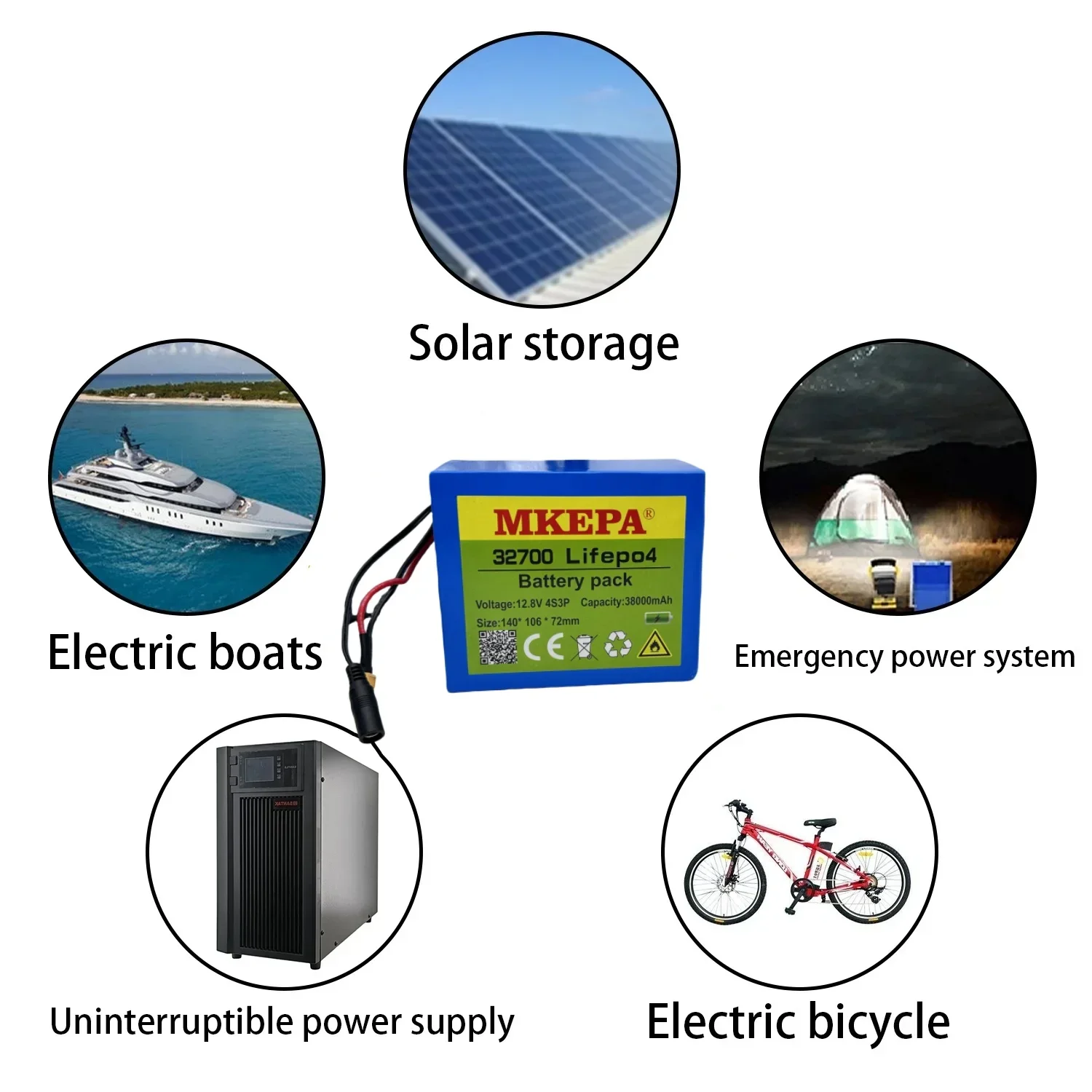 Akumulator Lifepo4 12.8V 38Ah 32700 4 s3p z 4S 40A maksymalnie 100A wyważone BMS 14.6V łodzie elektryczne skuter 12V UPS samochodzik dla dziecka