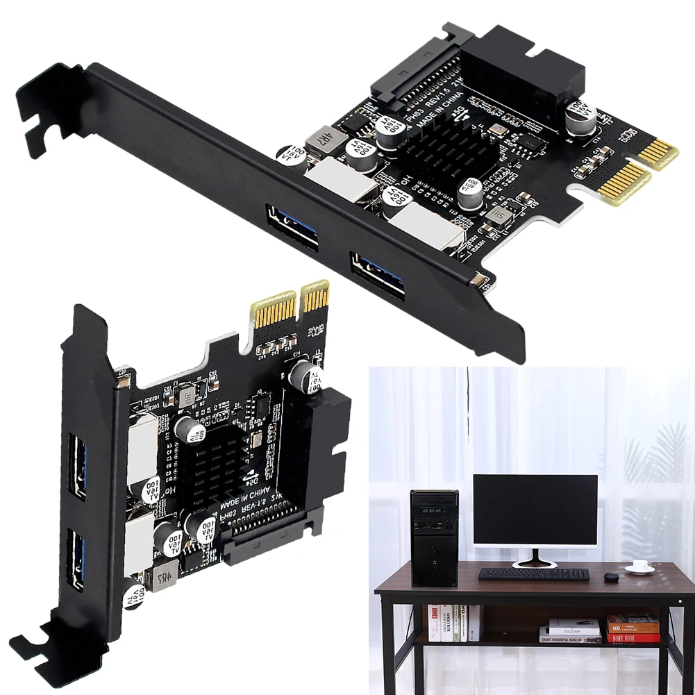 

USB 3.0 PCI Express Expansion Card 5Gbps USB3.0 Hub PCIE X1 To USB 3.0 Extended Adapter Card PCI-e USB3.0 Hub Controller Adapter