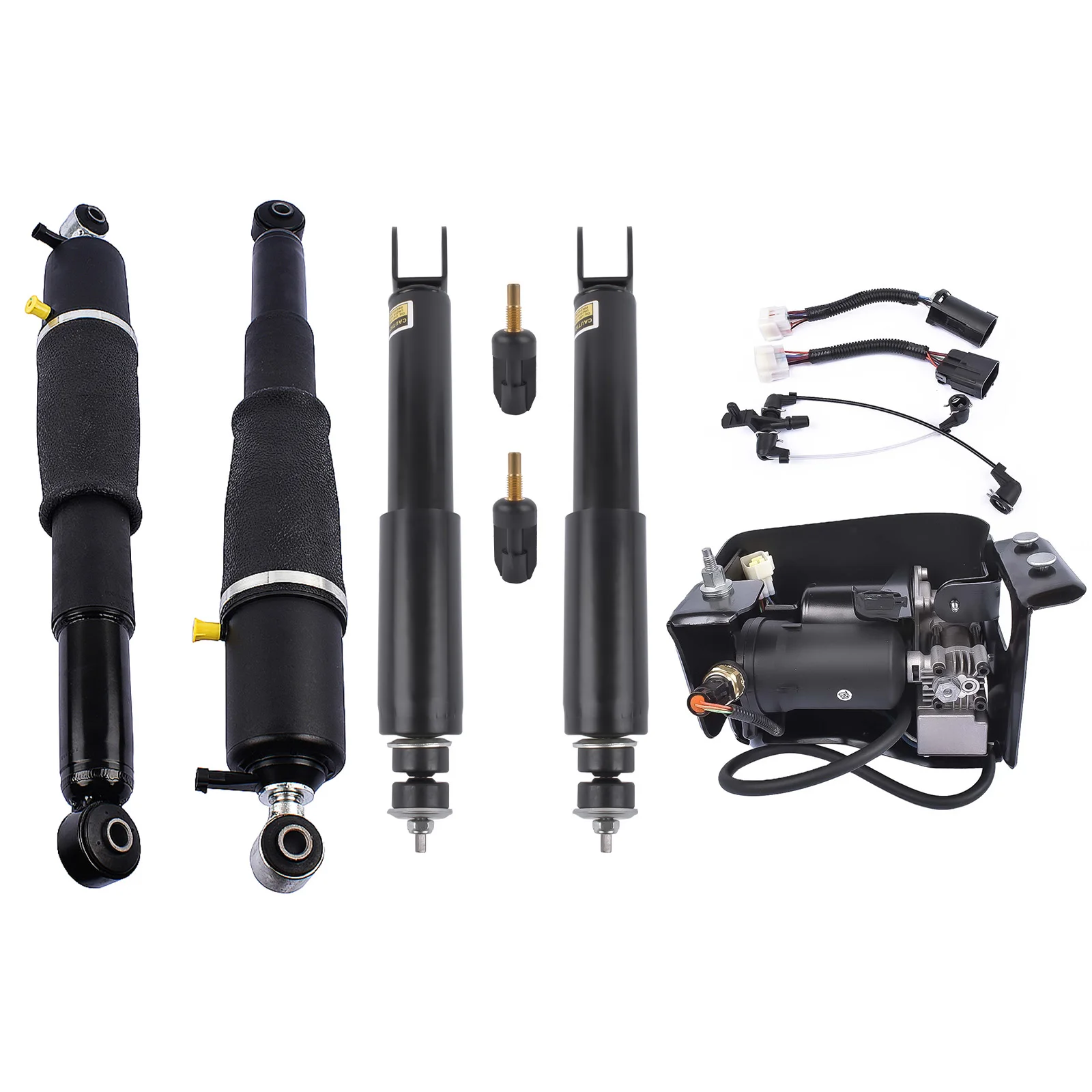 AP02 5Pcs Air Suspension Shock Strut Compressor Assembly For Escalade Avalanche Suburban 1500 Tahoe Yukon 2000-2006 15254590