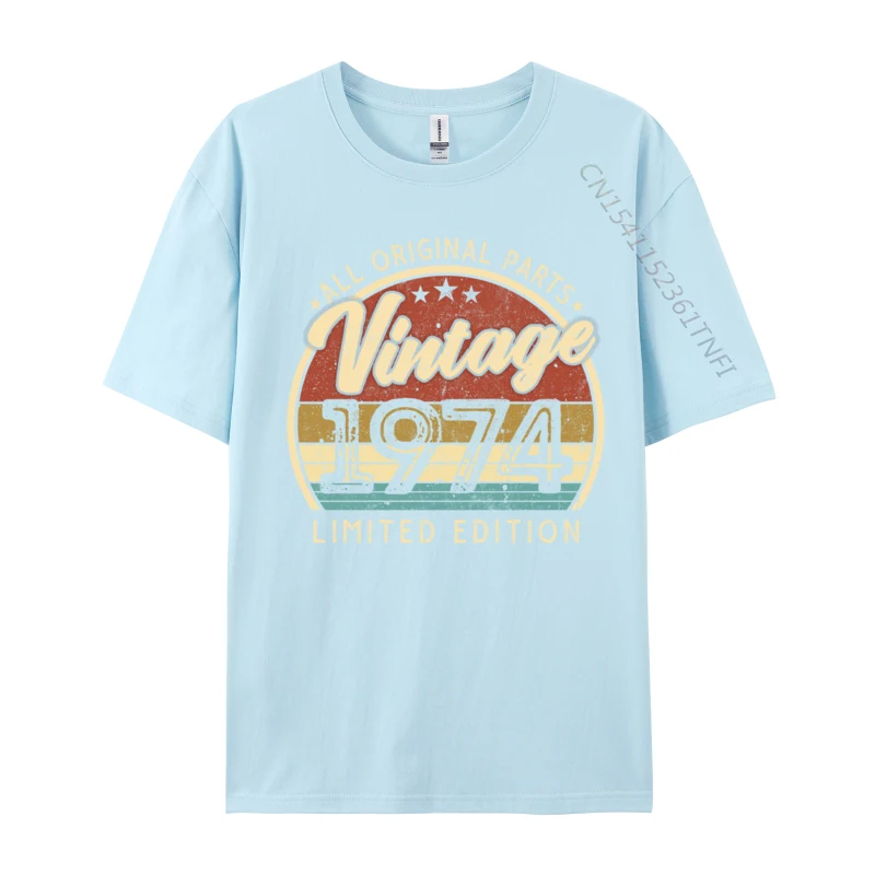 Vintage 1974 Limited Edition 48 Years Old 48th Birthday Pullover Hoodie T-Shirts Tops Shirts Fashion Unique Tee Shirts Men